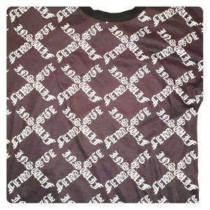 Long sleep printed shirt